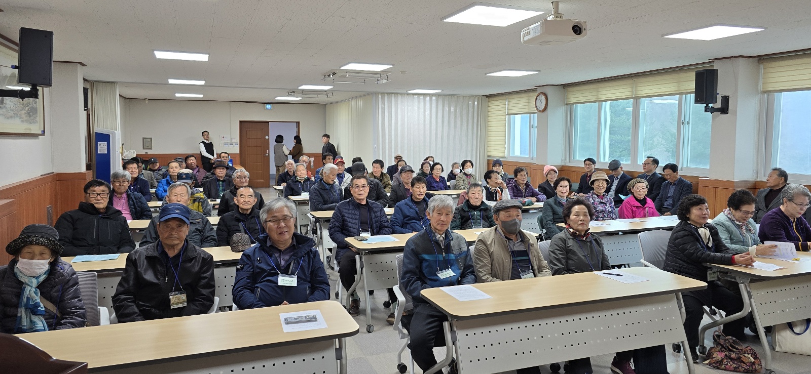 금성면 노인대학 입학식